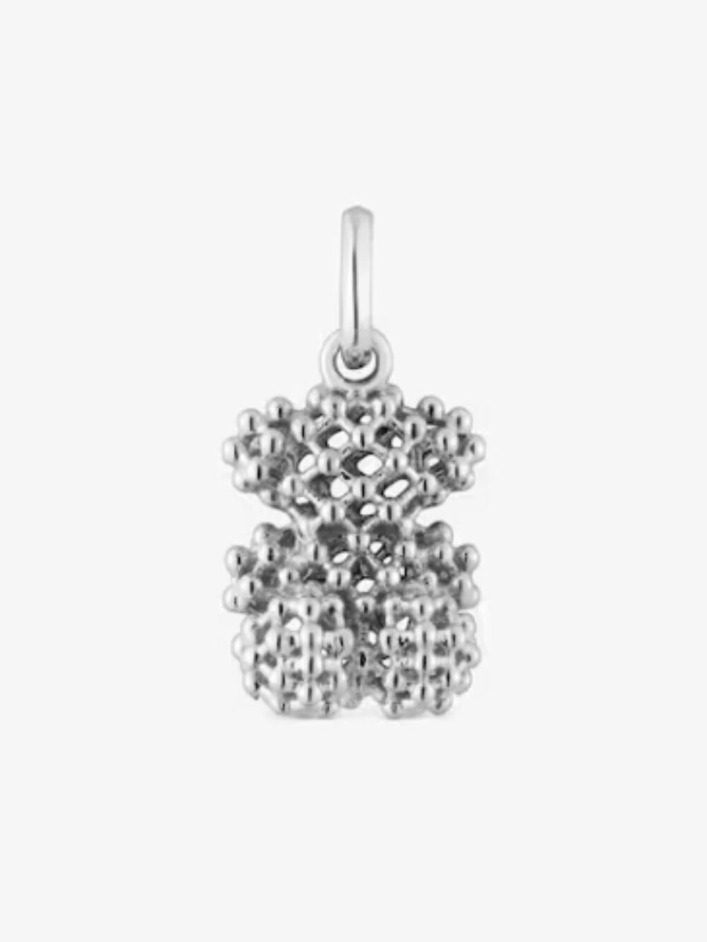 Tous Small Texturized Bear Pendant Bold Bear 3D 10mm